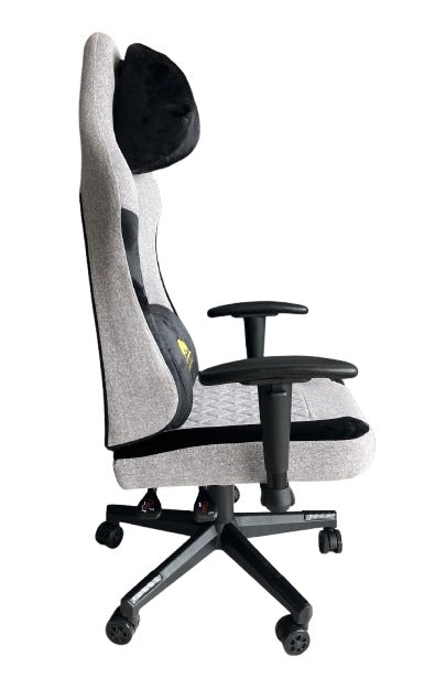 Black Bull Gaming Chair With Molded Headrest Up & Down - Fabric Black Bull Gaming Chair With Molded Headrest Up & Down - Fabric